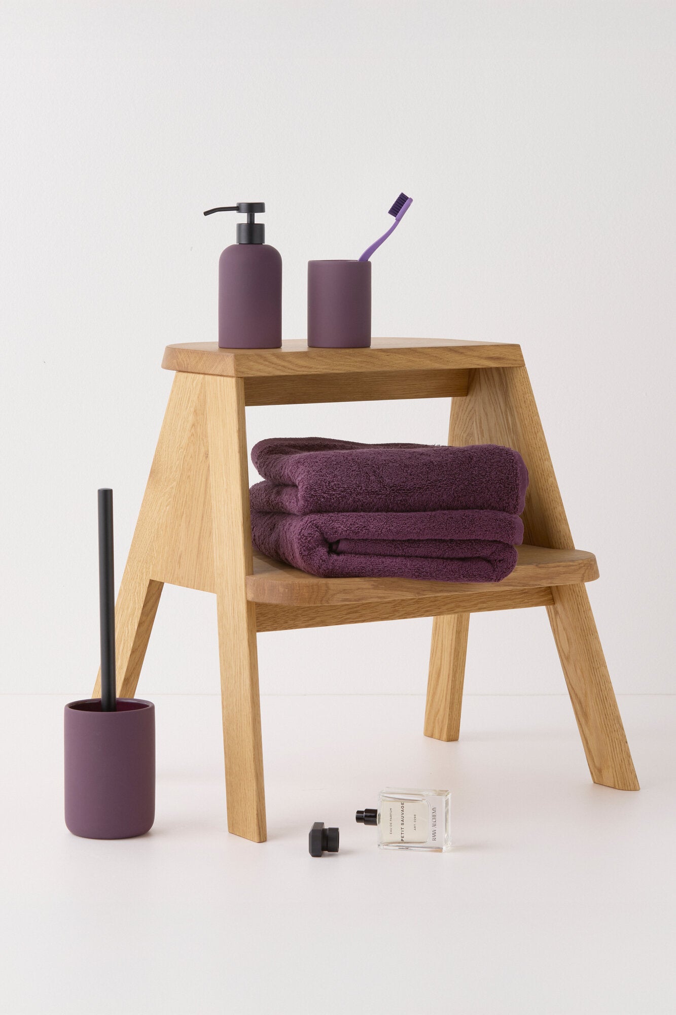 Ceramic Smooth toiletbørste - bordeaux